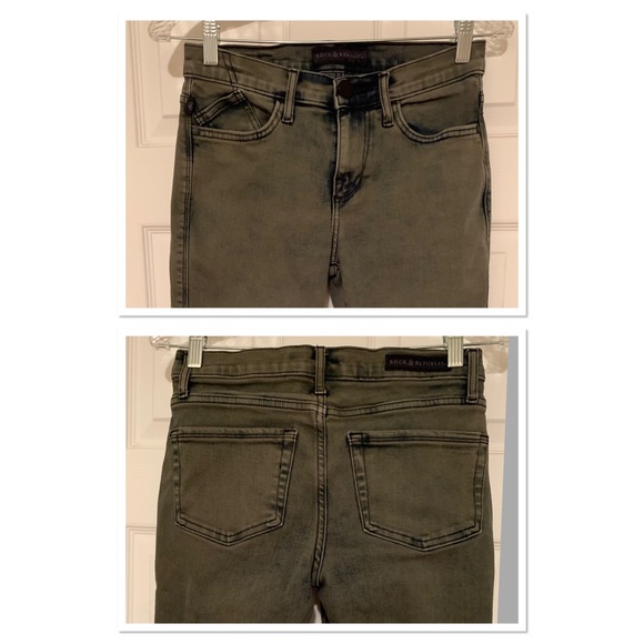 Rock & Republic Skinny stretch SZ  2 grey - Picture 2 of 7